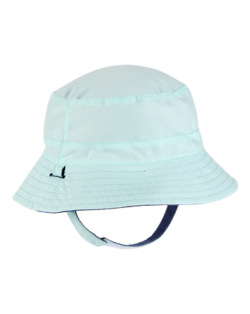 Baby Reversible Solid Swim Bucket Hat - Blue, 