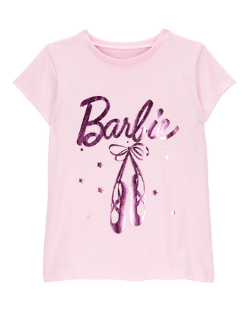 Toddler Barbie™ Ballet Foil Short-Sleeve Graphic Tee - Pink, 