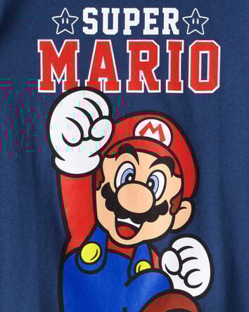 Toddler Super Mario Short-Sleeve Graphic Tee - Blue, 