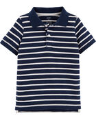 Toddler Striped Jersey Polo, image 1 of 2 slides