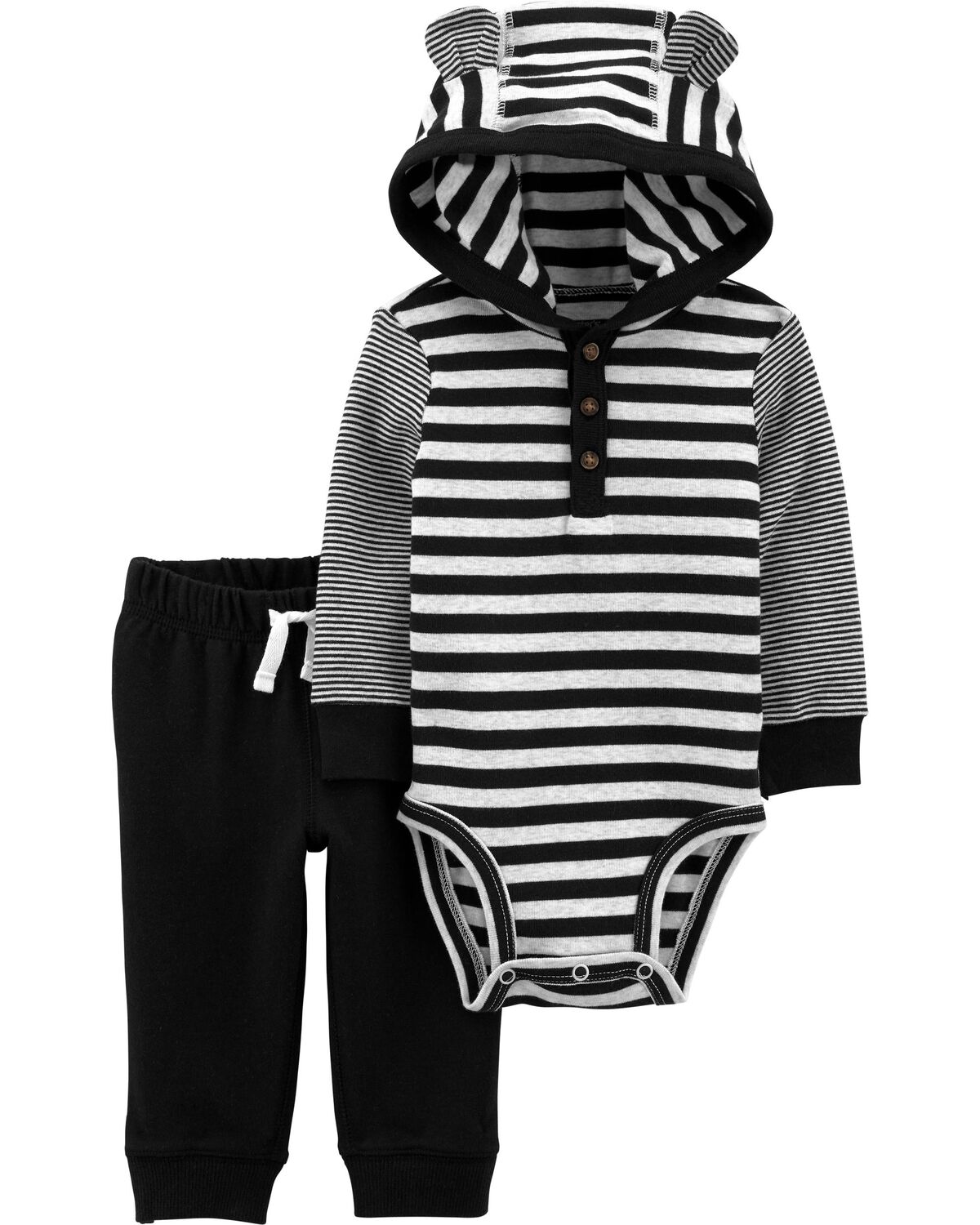 Multi Baby 2-Piece Hooded Bodysuit Pant Set | carters.com