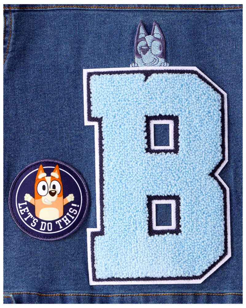 Toddler Bluey Denim Jacket - Blue, image 5 of 6 slides