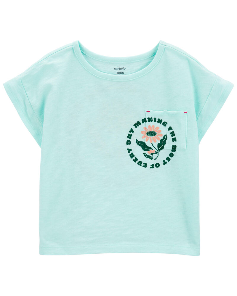 Kid Floral Pocket Tee, image 1 of 4 slides