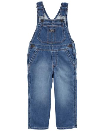 Toddler Knit-Like Denim Overalls, 