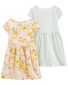 Toddler 2-Pack Cotton Dresses, image 2 of 5 slides