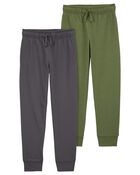 Kid 2-Pack Pull-On French Terry Joggers, image 1 of 3 slides