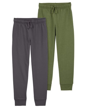 Kid 2-Pack Pull-On French Terry Joggers, 