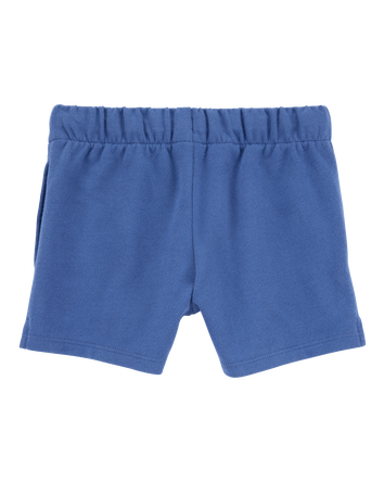 Baby Pull-On French Terry Shorts - Blue, 