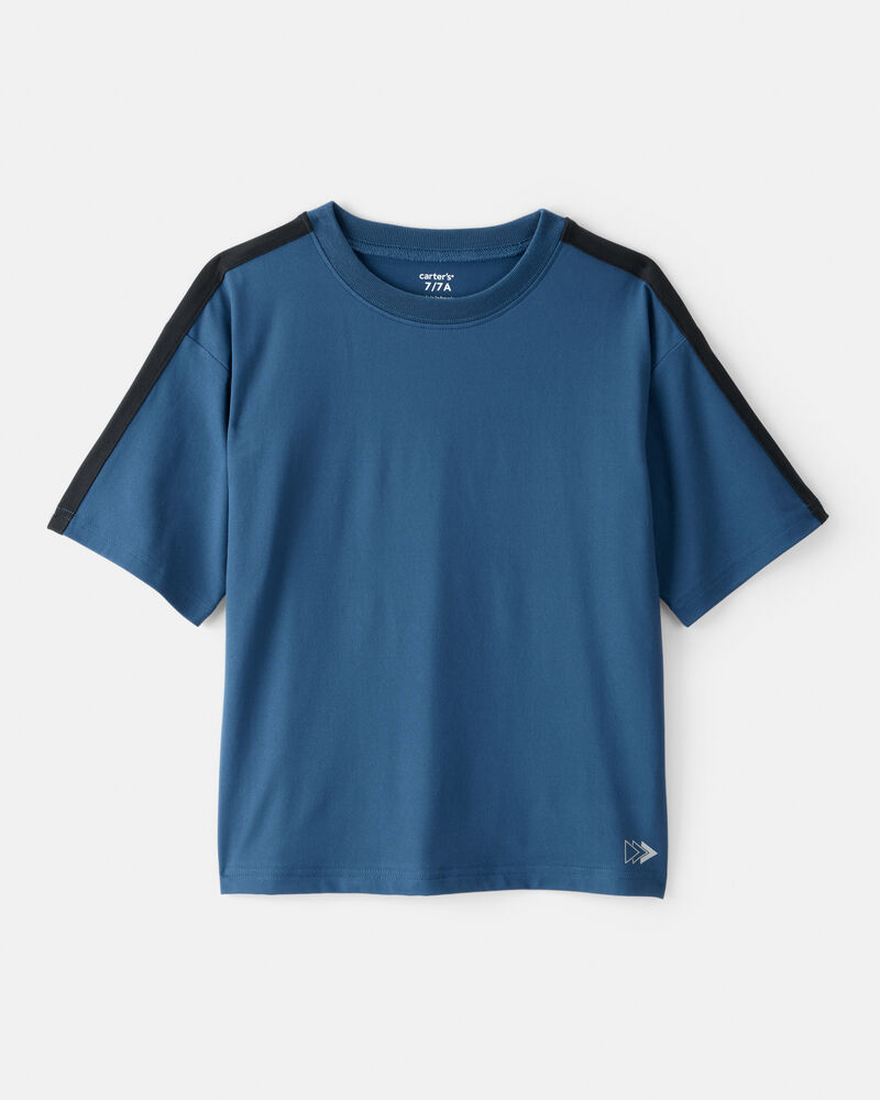 Boys Active Short-Sleeve Tee - Blue, image 1 of 3 slides