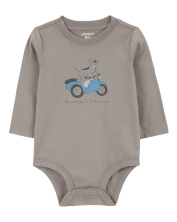 Baby Grandpa's Sidekick Long-Sleeve Bodysuit, 