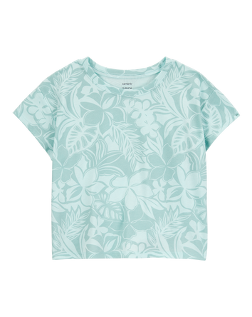 Kid Floral Short-Sleeve Tee - Blue, 