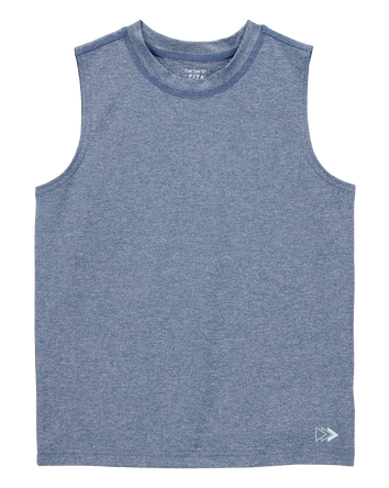 Kid Active Muscle Tank - Blue, 