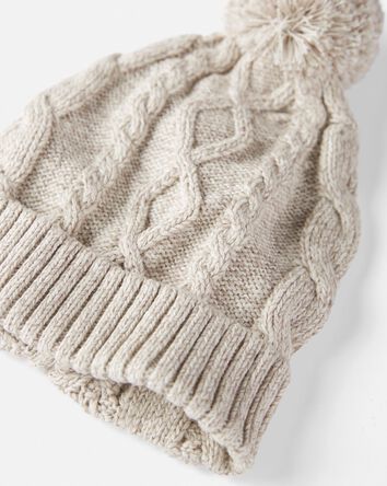 Baby Organic Cotton Sweater Knit Beanie, 