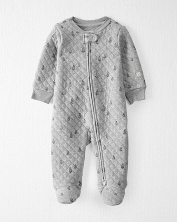 Organic Cotton Quilted Double Knit Sleep & Play Pajamas, 