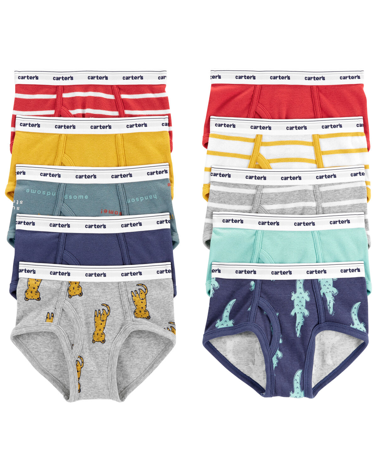 Multi 10Pack Cotton Briefs Underwear