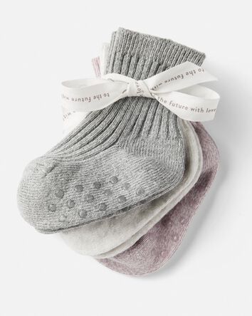 Baby 3-Pack Slip Resistant Socks, 
