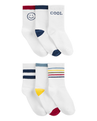 Kid 6-Pack Crew Socks, image 1 of 2 slides