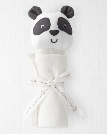 Baby Cotton Muslin Panda Lovie, 
