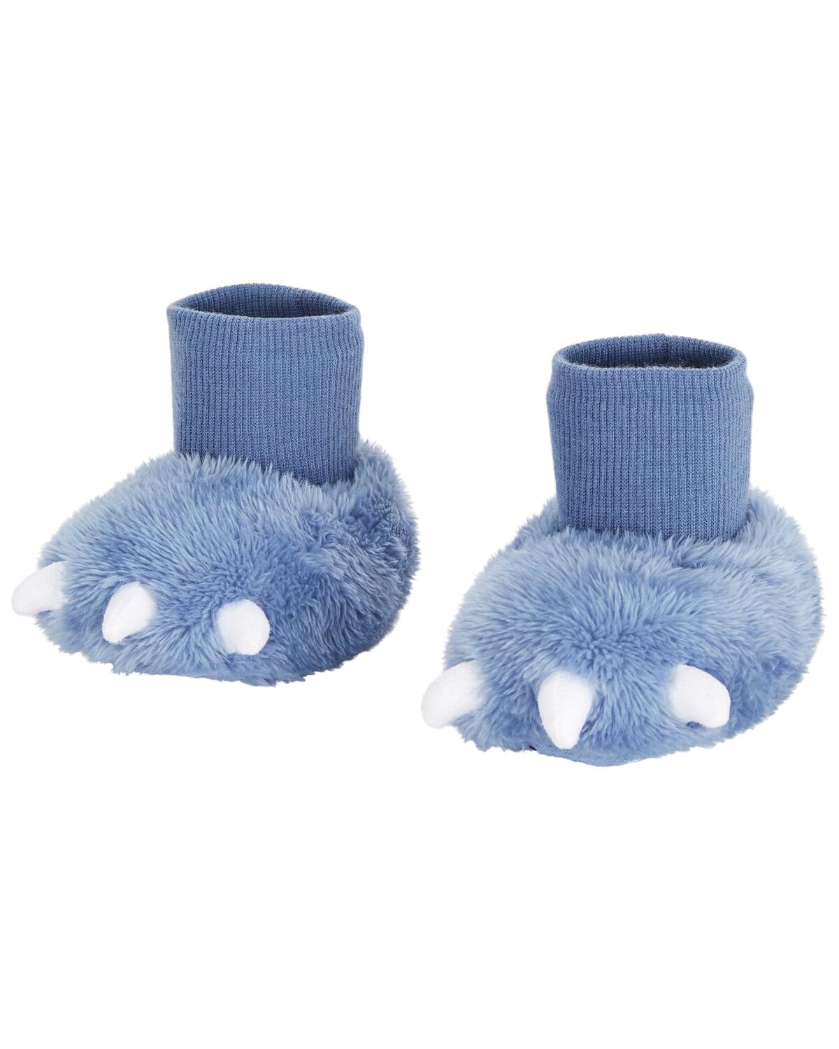 Blue Baby Dinosaur Soft Slippers