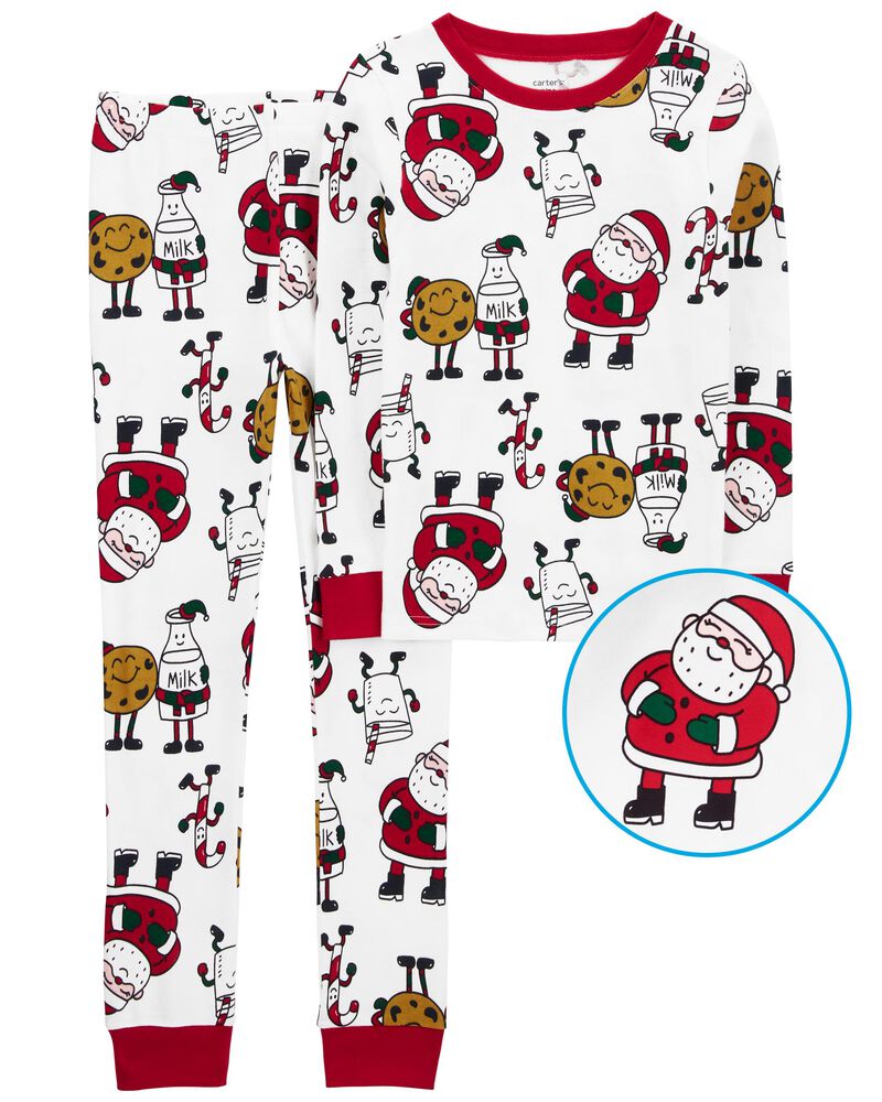 Kid 2-Piece Santa Cookies 100% Snug Fit Cotton Pajamas, image 1 of 4 slides