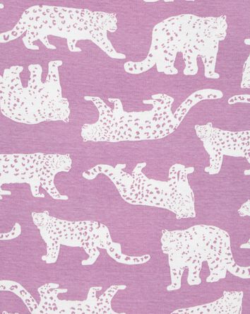 Kid 4-Piece Cheetah 100% Snug Fit Cotton Pajamas, 
