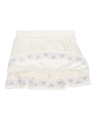 Toddler Floral Embroidered Gauze Skort - Ivory, image 4 of 6 slides