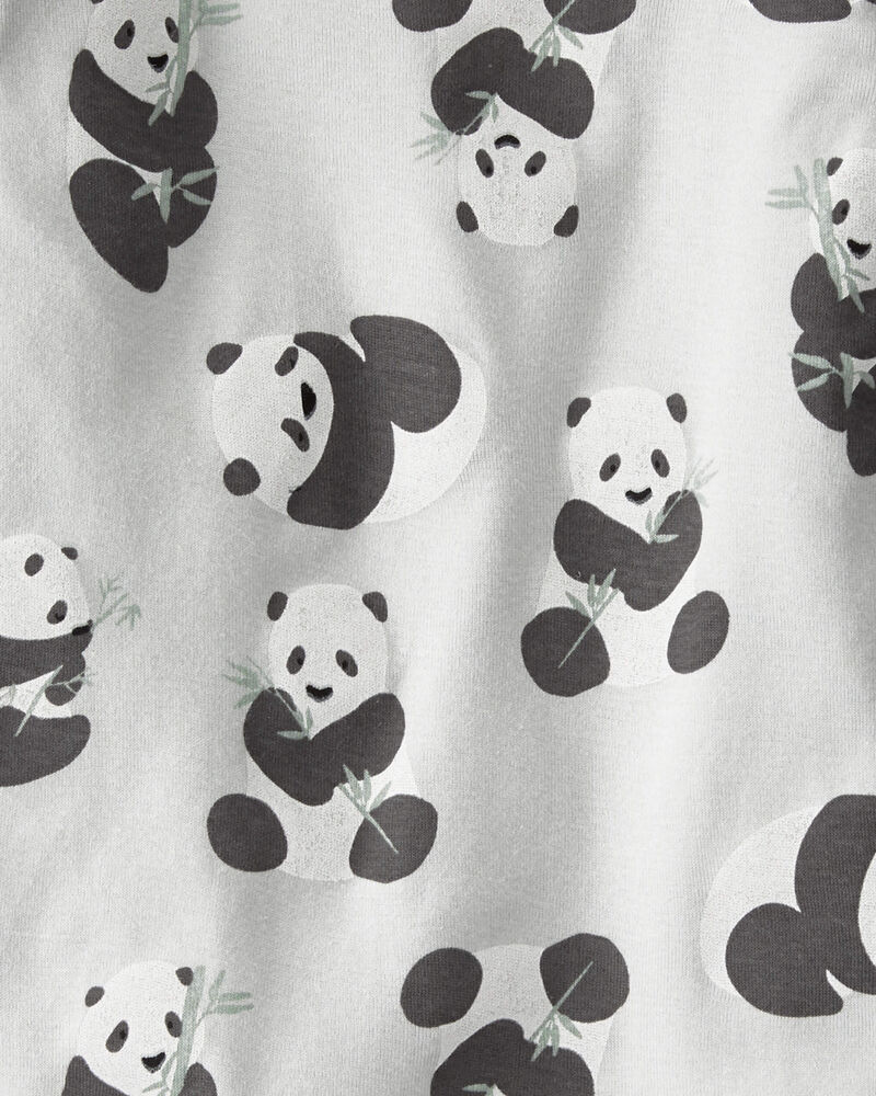 Toddler Organic Cotton Pajamas Set in Panda Bear, image 3 of 4 slides