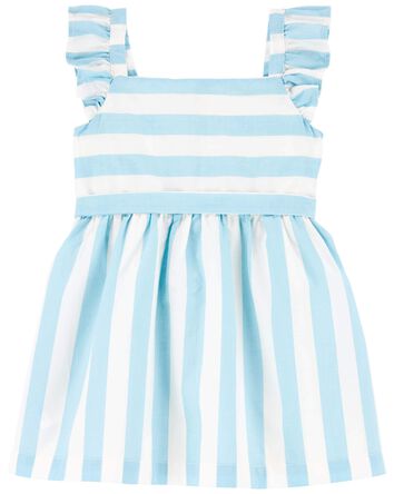 Baby Striped Flutter Dress, 