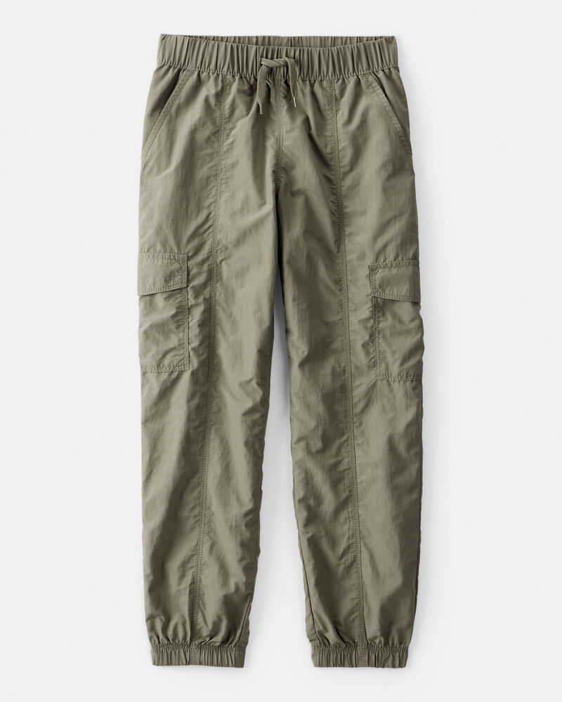 Girls Woven Jogger - Green, image 1 of 5 slides