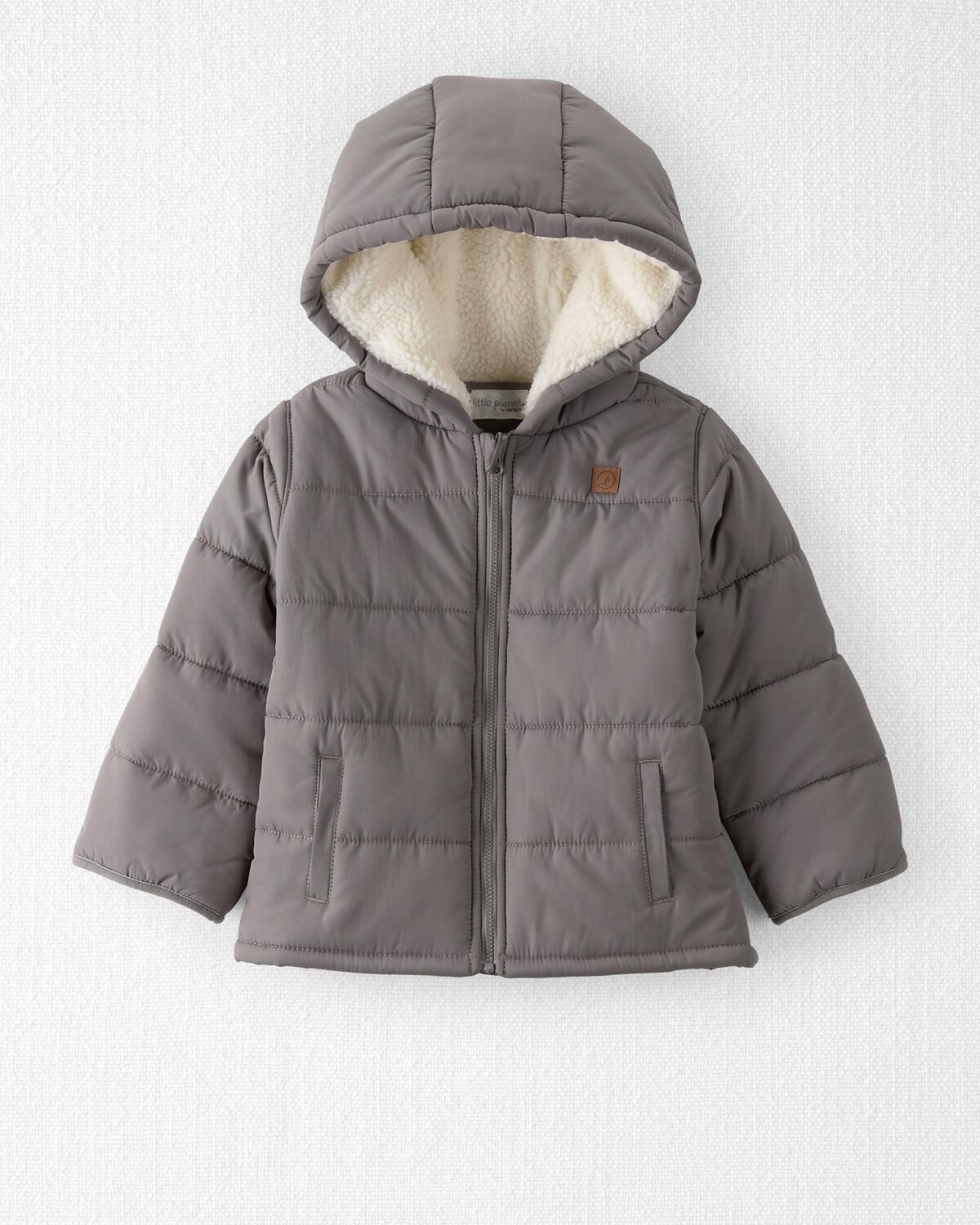 Toddler Recycled Puffer Jacket in Gray