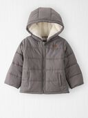 Gray Winter - Toddler Recycled Puffer Jacket in Gray
