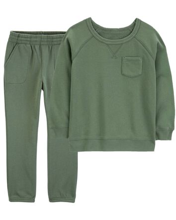 Kid 2-Piece Fleece Pullover & Pants Set, 