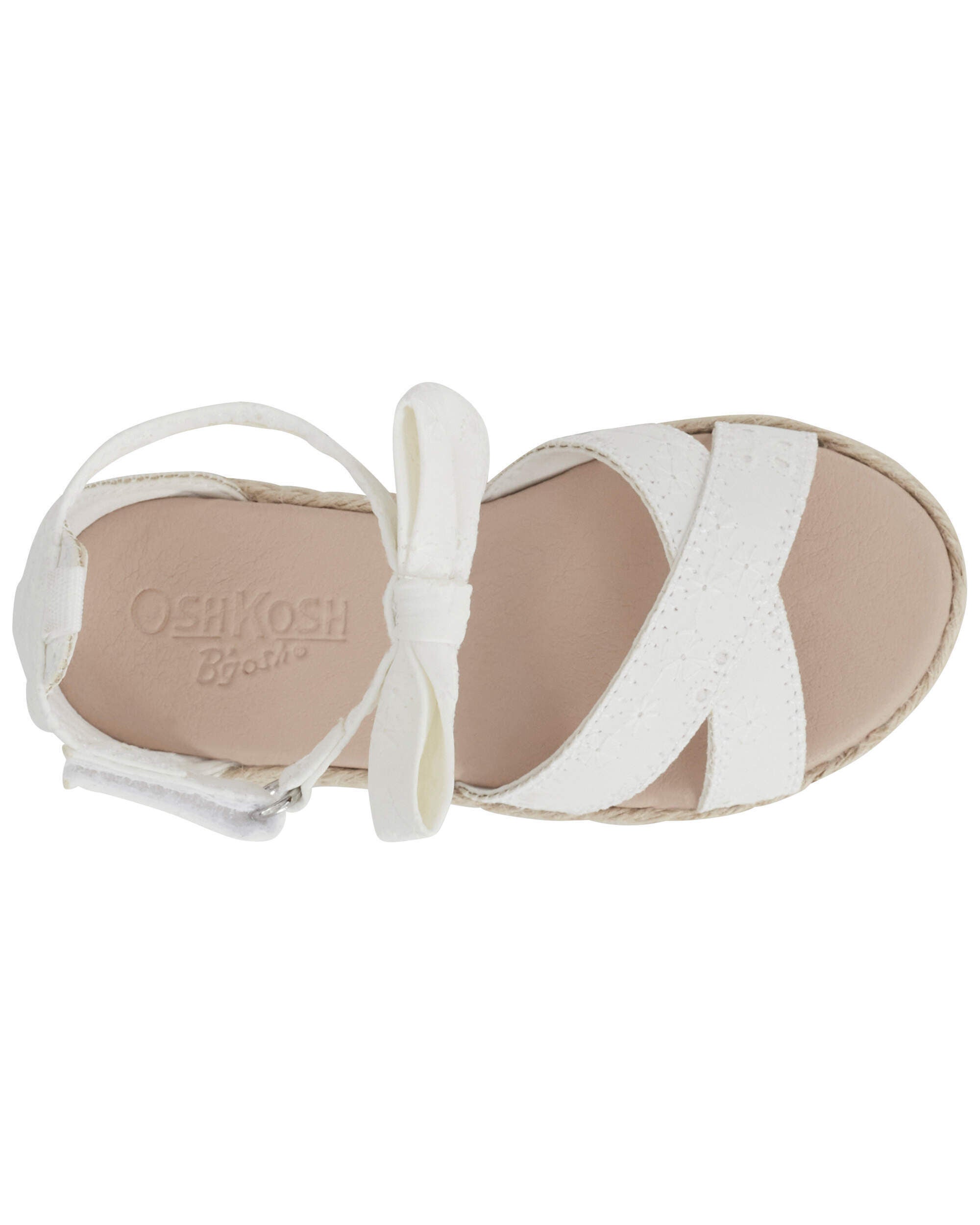 White Kid Espadrille Sandals carters
