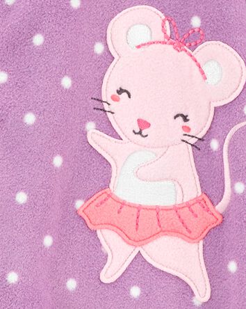 Baby 1-Piece Mouse Fleece Footie Pajamas, 