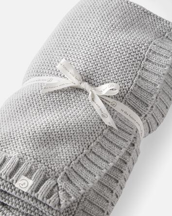 Baby Organic Cotton Signature Stitch Blanket, 