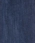 Kid Drawstring Pull-On Jeans - Dark Blue, image 4 of 6 slides
