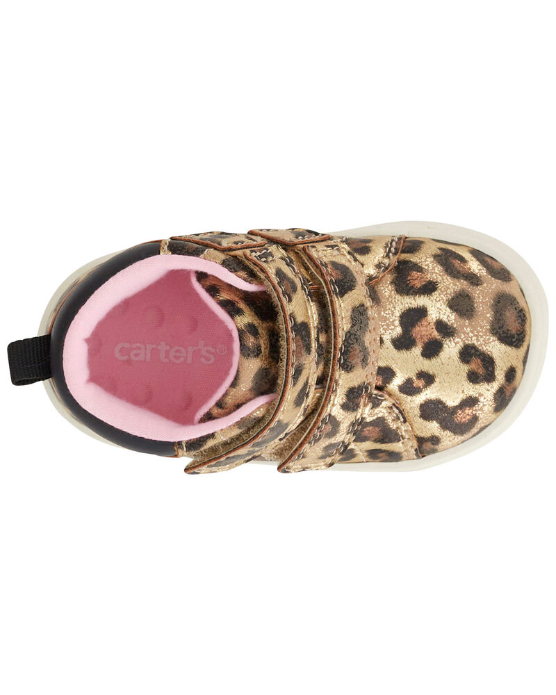 Baby Leopard High-Top Sneaker Baby Shoes, image 4 of 6 slides