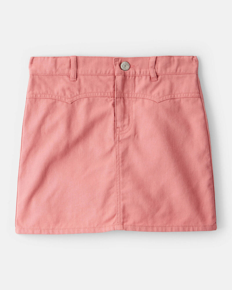Girls Cotton Skirt - Orange, image 1 of 3 slides