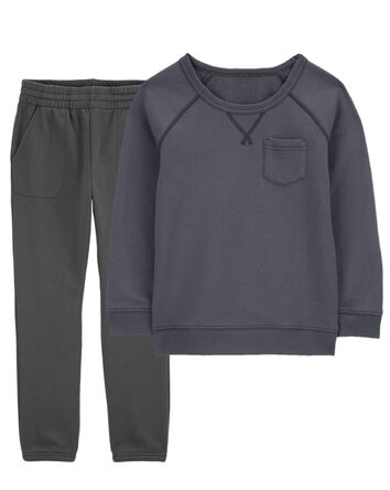 Kid 2-Piece Fleece Pullover & Pants Set, 