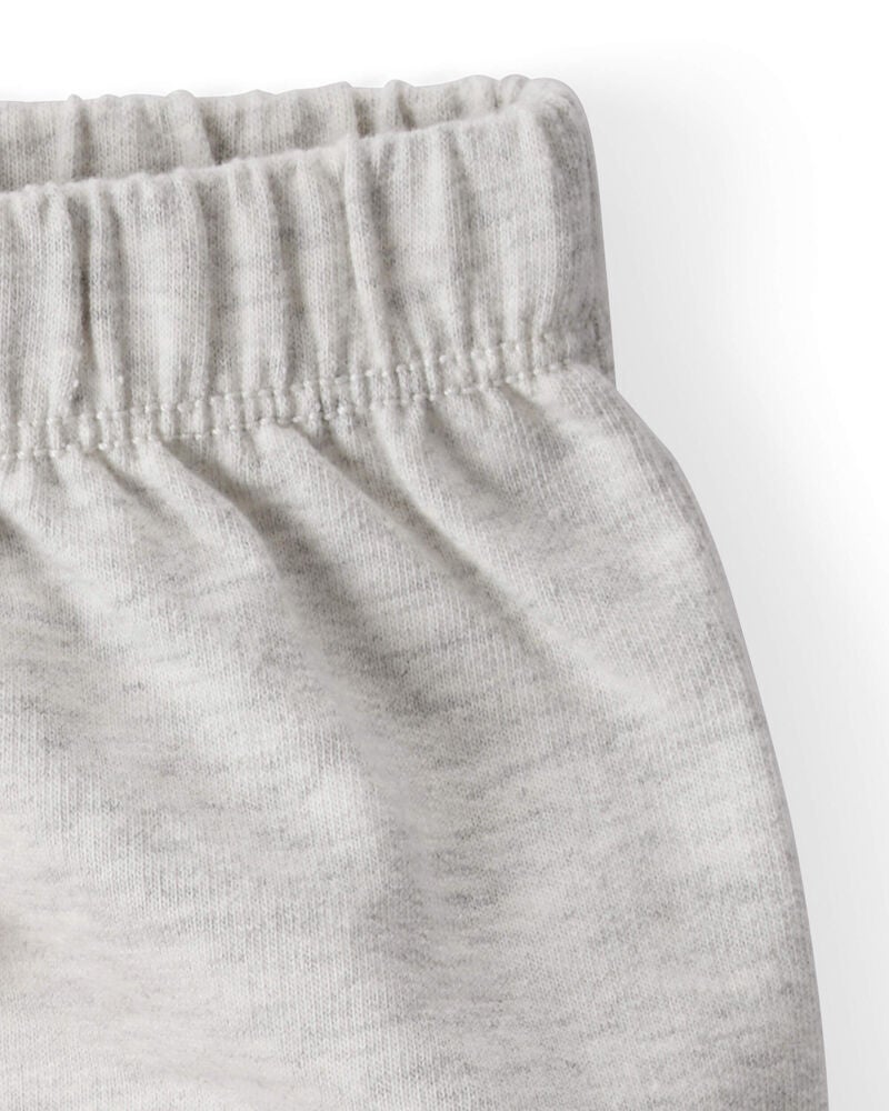 Baby 2-Pack Organic Cotton French Terry Shorts, image 4 of 5 slides