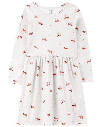 Kid Horse Jersey Dress, 