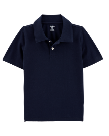 Kid Pique Uniform Polo Shirt - Navy, 