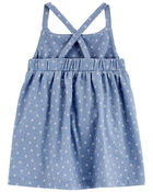 Baby Polka Dot Bee Sleeveless Dress, image 2 of 5 slides