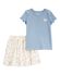 Blue/Ivory