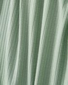 Baby Solid 2-Way Zip PurelySoft Sleep & Play Pajamas - Green, image 3 of 5 slides