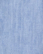 Boys Chambray Long-Sleeve Button-Down Shirt, image 2 of 3 slides