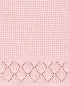 Kid Pointelle Crotchet Knit Skirt - Pink, image 3 of 4 slides