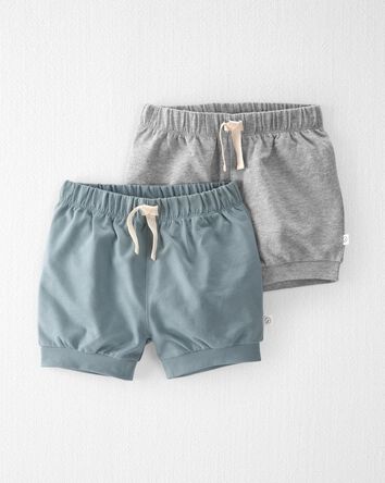 Toddler 2-Pack Organic Cotton Shorts, 
