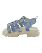 Toddler Strappy Denim Sandals - Blue, image 6 of 7 slides