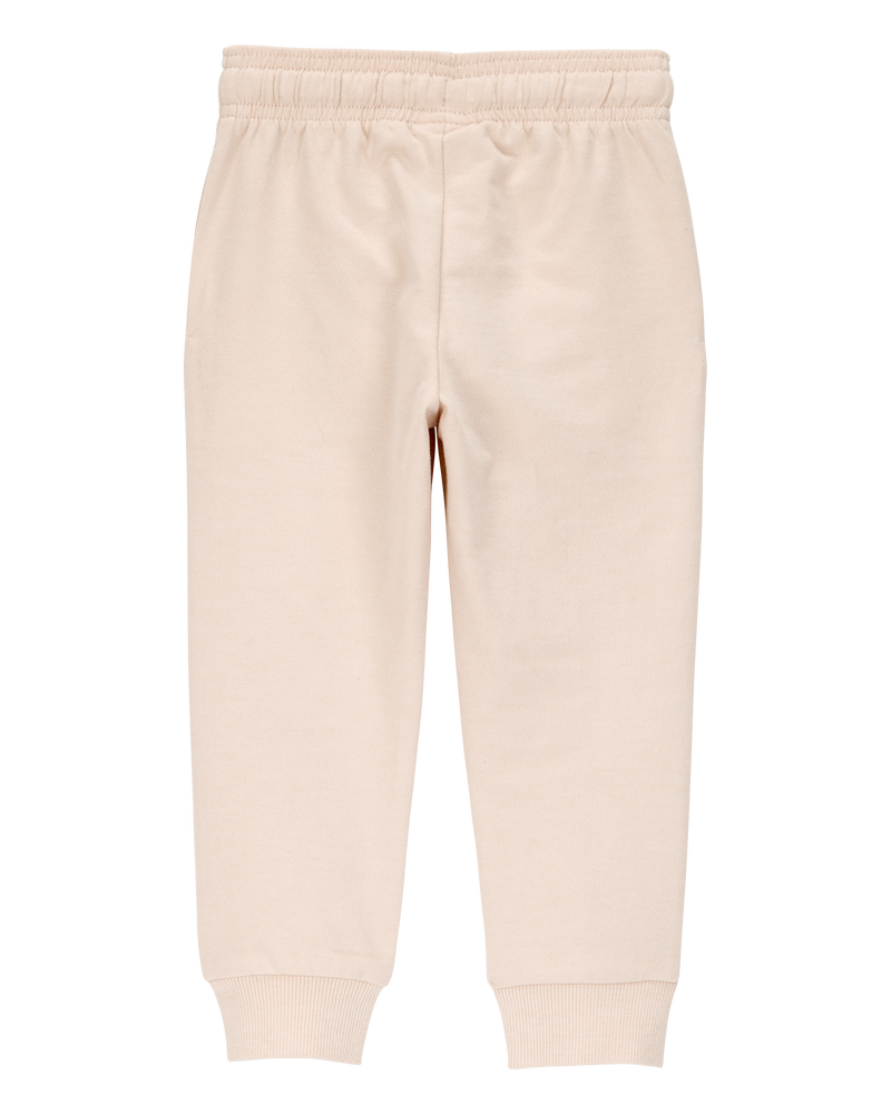 Toddler Pull-On Drawstring Joggers - Khaki, image 4 of 6 slides